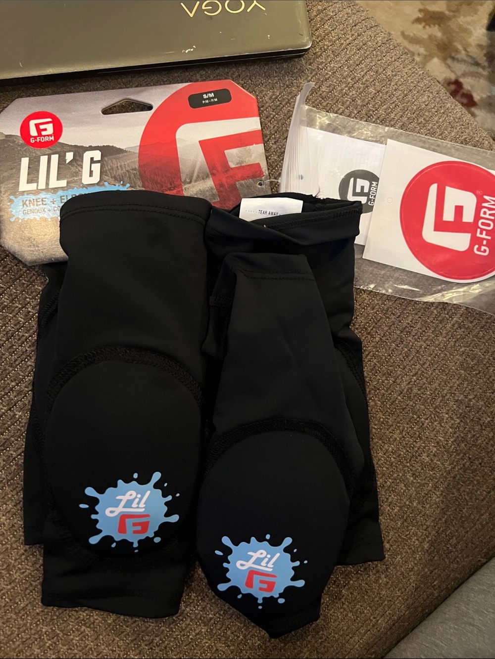 G-Form Lil' G Kids Black Knee Pads - Protective Youth Gear toddler 2-3 years s/m